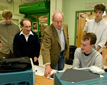 Scientists in Enrico Fermi Institute's 'Eshop'